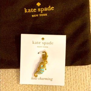 Kate Spade seahorse charm NWT